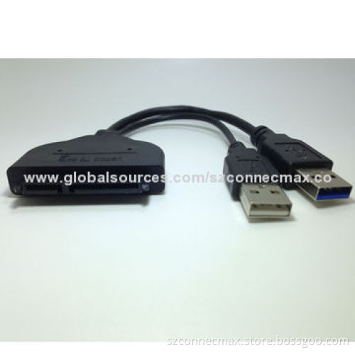 USB 2.0 2.5" HDD Adapter with USB Power Cable